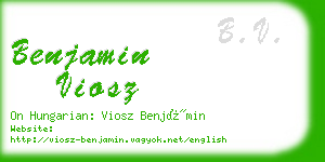 benjamin viosz business card